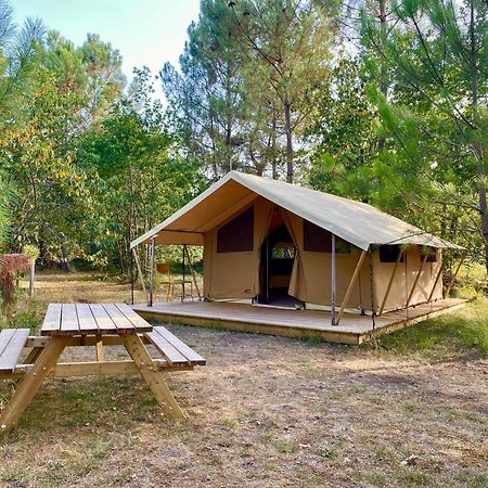 Camping la Kahute, tente lodge au coeur de la forêt Carcans Exterior foto